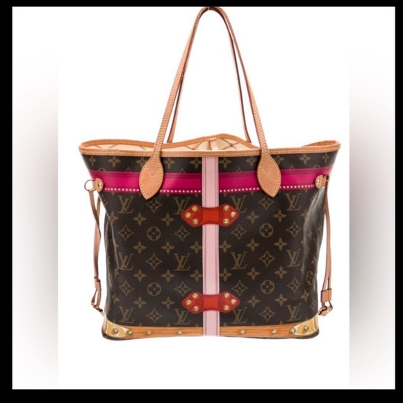 AUTHENTIC *Louis Vuitton* Ltd Edition Neverfull Trunks & Bags Tote MM - Picture 5 of 7